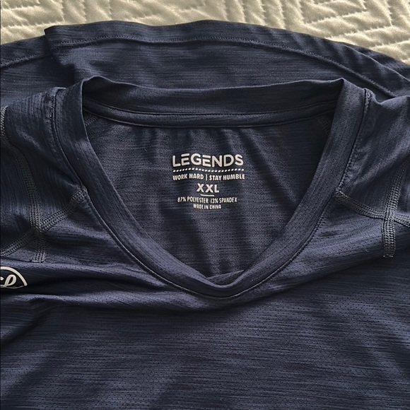 Legends Navy Blue Performance Tee Men’s XXL | Athletic Training Shirt - Picture 5 of 7